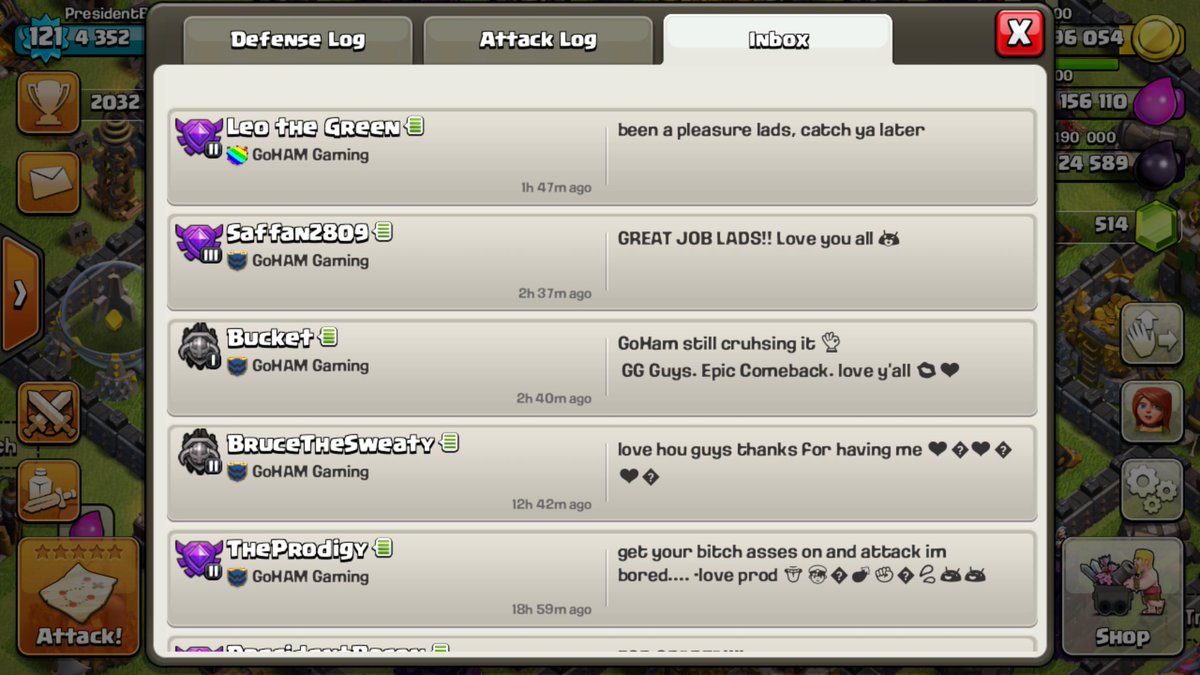 GoHAMGamingClan's tweet photo. Had a blast catching up with the crew and warring some great players from the RAC. Gl to everyone in the future. https://t.co/pKuvSXE0d4