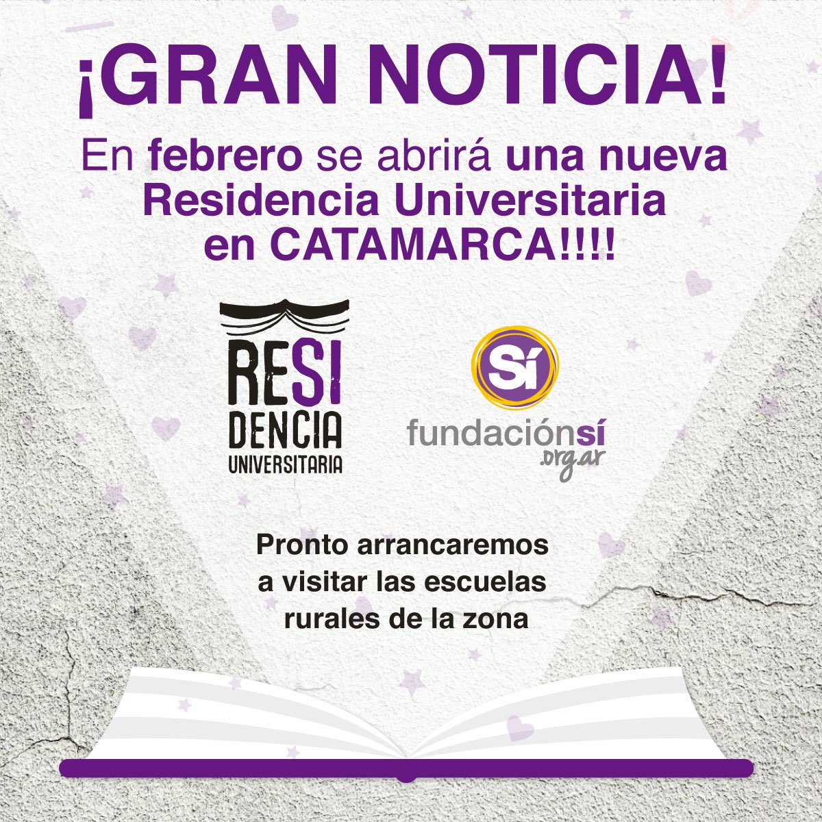 sifundacion's tweet photo. Estas son las noticias que nos emociona contar. Se viene una nueva #RESIDENCIAUNIVERSITARIA en CATAMARCA!!! https://t.co/ckjlxxcIGq