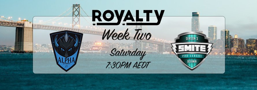 RLTYinc's tweet photo. Looking to bounce back after a 0-4 first week with a match against @alpha_sydneygg in the @CGSmite #OPL https://t.co/tHOYlojH5z