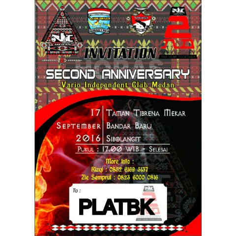 17 September 2016, Anniversary VIC ( Vario Independet Club ) di Sibolangit #gasspollcyiinn