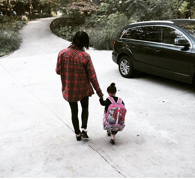 Taking my little one to pre k school today. Trippy how time flies. 😣❤️