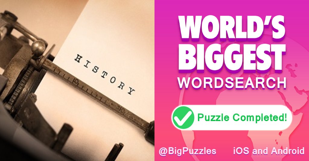 jamesalantom's tweet image. I just beat 'History in the making' in World's Biggest Word Search.

It's free is.gd/JYi06R
