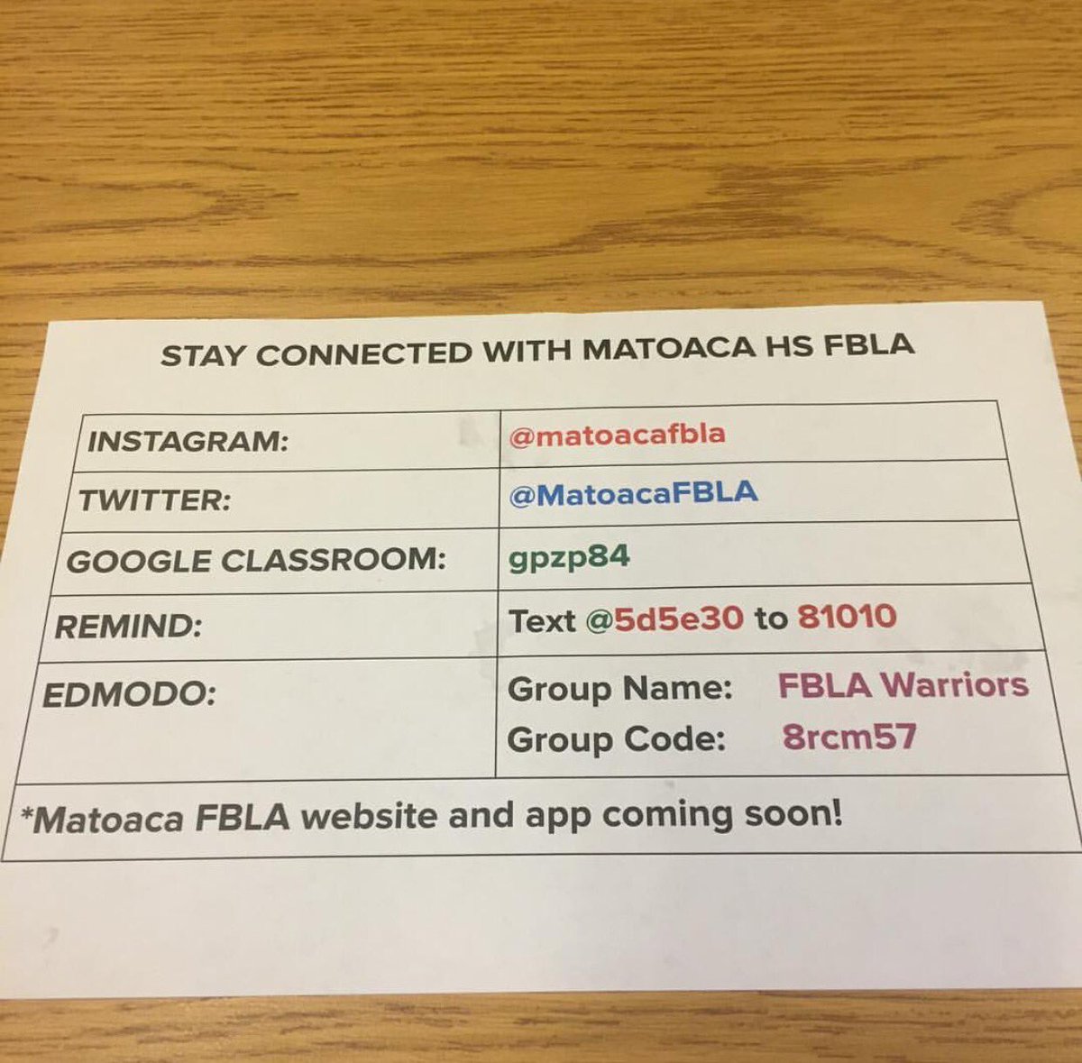 Matoaca FBLA tweet media