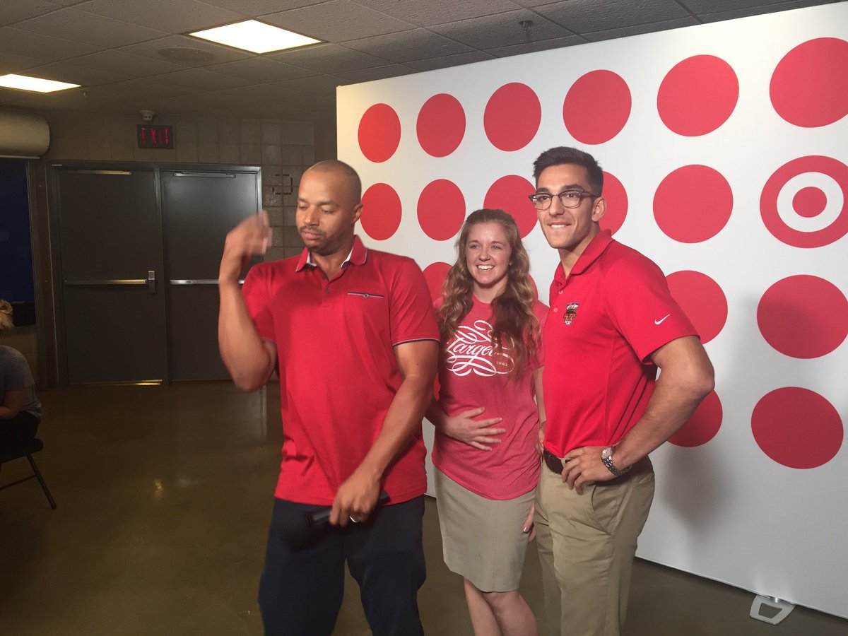 StevenJaciuk's tweet photo. Needless to say, I made him laugh. @donald_faison @Target #DeepVs https://t.co/sY7hzls5vh