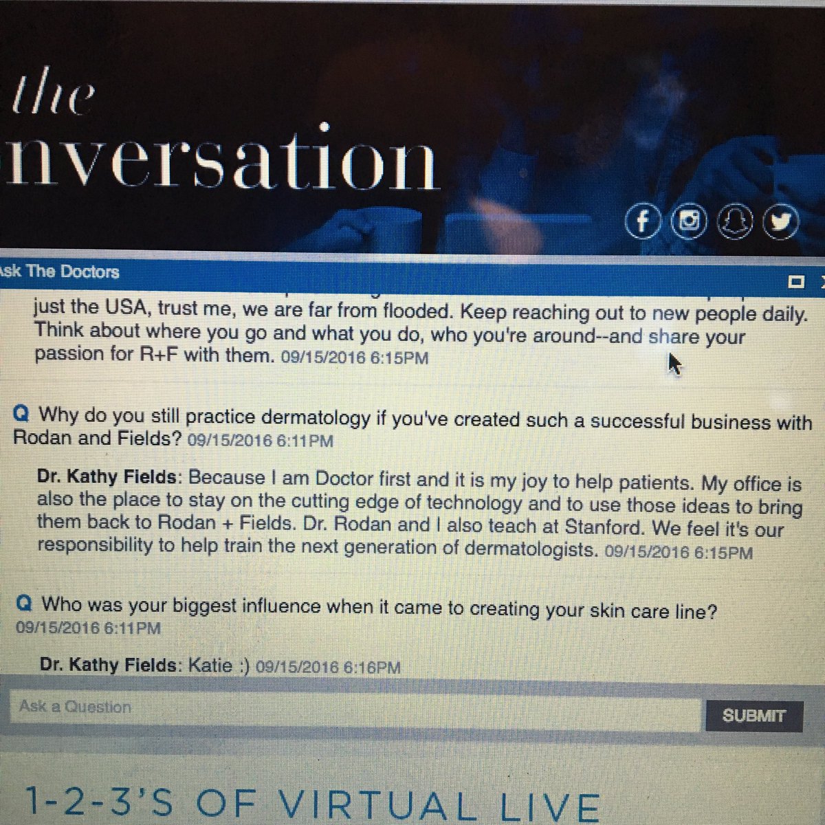 BethPelts's tweet image. When the famous doctors answer your question! #RFvirtual