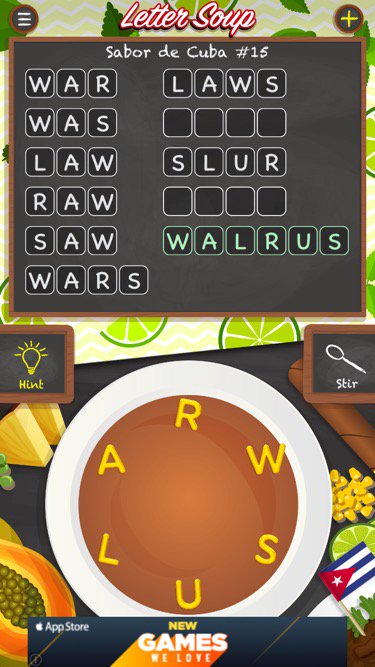 eliteperfhorses's tweet photo. Help me find another word on this level of Letter Soup Café!

https://t.co/JxTELuKqtC https://t.co/gpVnUtoXs3
