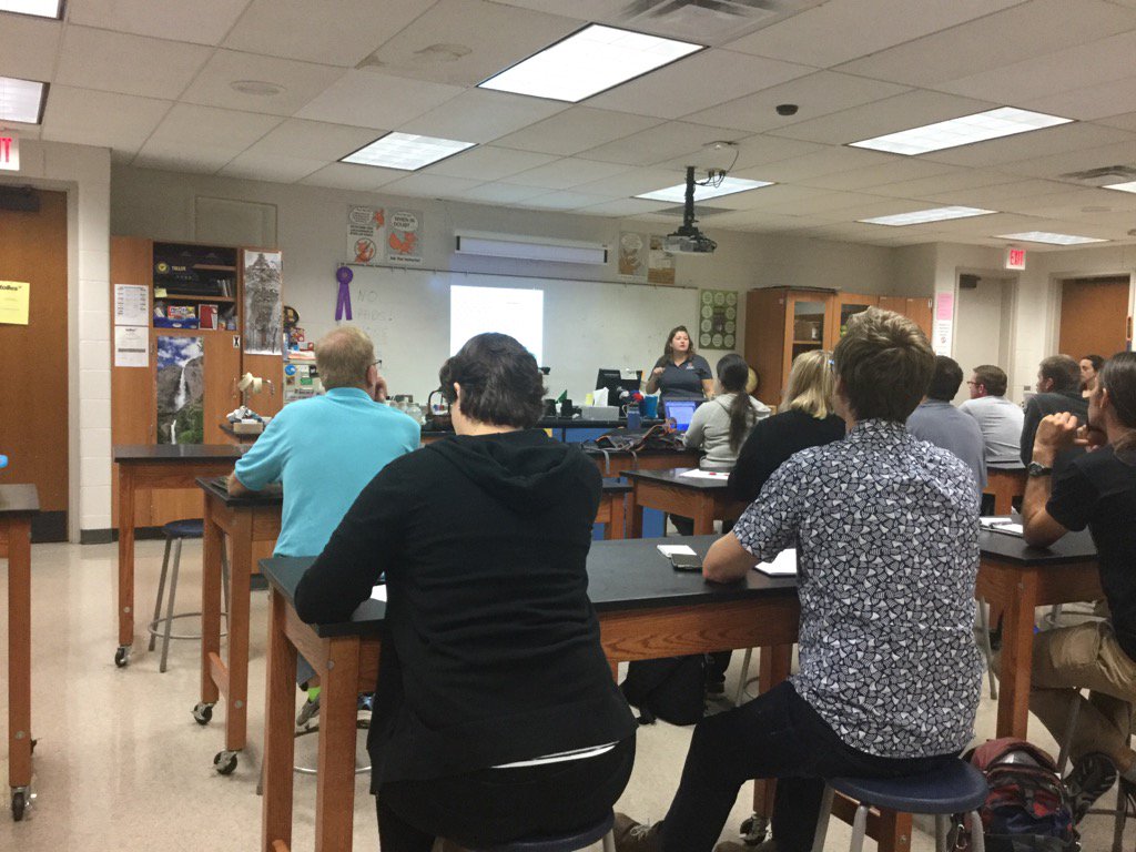Matscigirl5's tweet photo. Ohio teachers at Tolles Career &amp; Technical Center for PD, part of the MSP grant. Thanks Dr. Polasik! https://t.co/XVgf0yLOJp