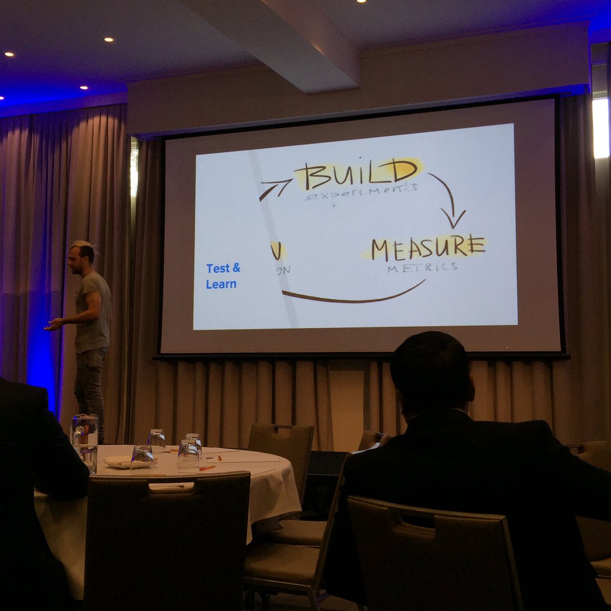 DTramma's tweet photo. Test - Learn - Do it again! Ruthless commitment and execution needed. @Schebesta #masterfunds 👏 https://t.co/SJC5Vo8oK4