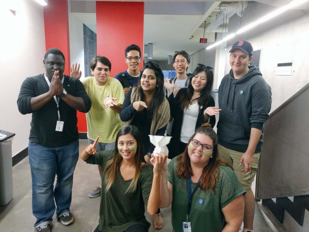 sheridanixda's tweet photo. Word up to the green team for winning the #IXDAOrientation 3D-printed trophy π #TeamShrekTeam https://t.co/ZJZRi5hvMS