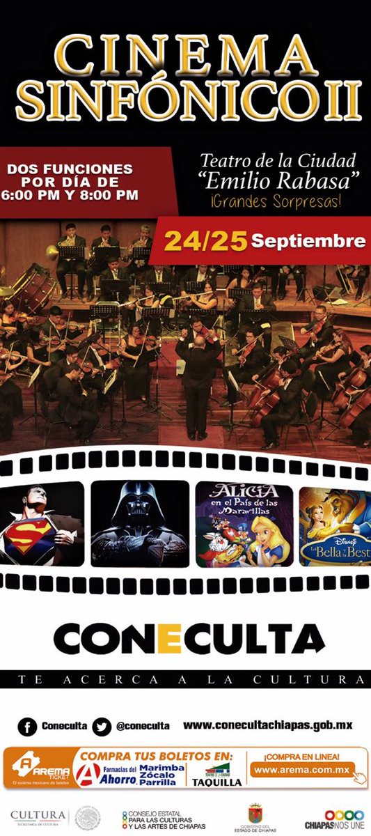 Hoy anunciamos que ya estamos listos. Regresa el Cinema Sinfónico ll,  no te lo pierdas!! <a href="/crestanimx/">Antonio Crestani</a> <a href="/VelascoM_/">Manuel Velasco</a>