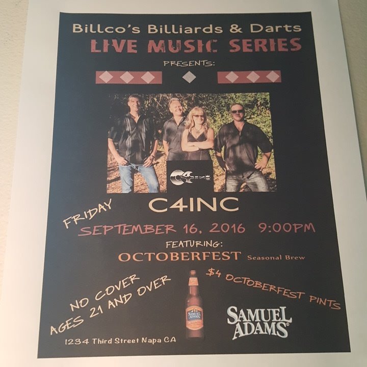 BillcosBilliard's tweet photo. Live music here tomorrow! We will also have Samuel Adams Octoberfest pint for $4 all night! https://t.co/N2RXYoBTTG