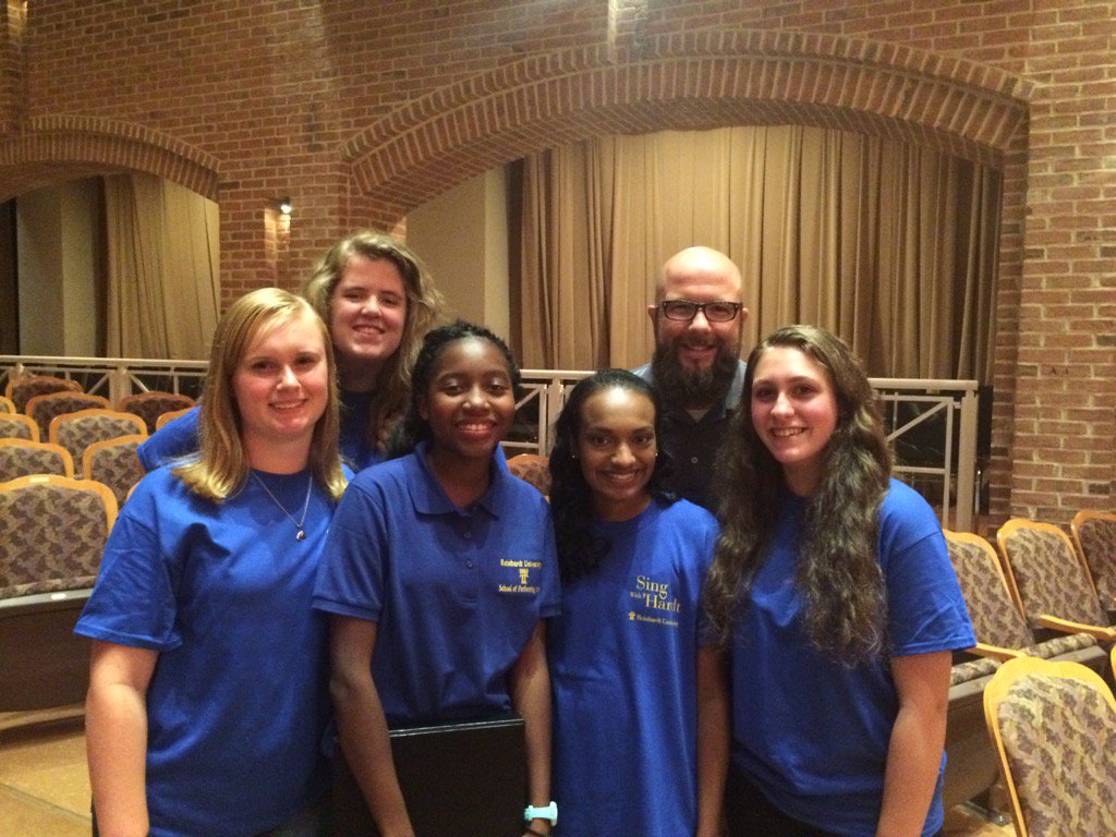 CCAChorus's tweet photo. Joined up with Anastasia Cutter (2016) at Reinhardt. #everythingstartsatthecreek @CCACougarsHS https://t.co/wtWDTDJ2HM