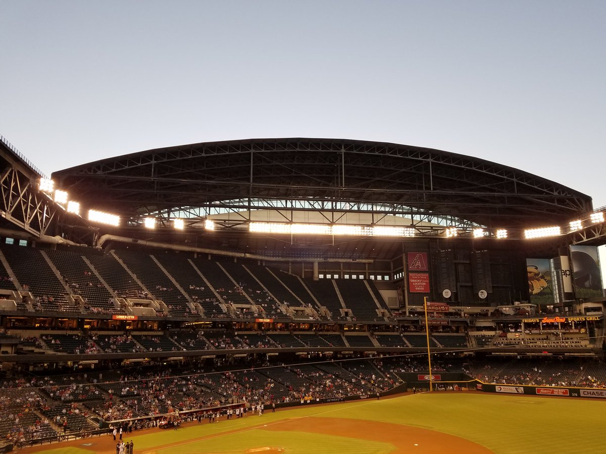 Our 1st Dbacks game with the roof open. Yay! #GoDbacks #DbacksTBT