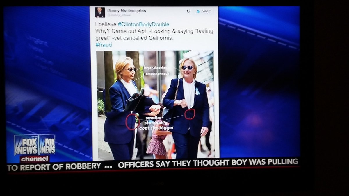 Cuban_Writer1's tweet photo. @manny_ottawa Congrats. Your tweet made Fox news. #KellyFile #ClintonBodyDouble https://t.co/kKR4b0Ck4B
