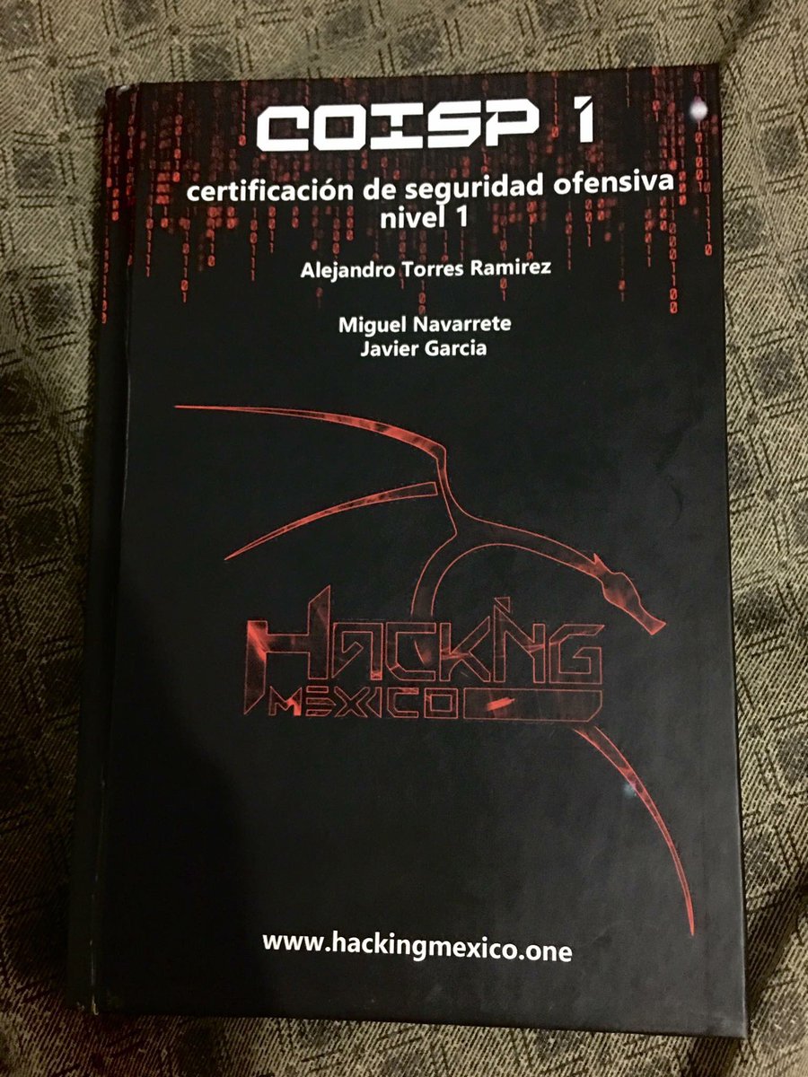 hacking_mexico's tweet image. Les presentamos el único libro de hacking ofensivo en México. #LaBibliaDelHacking 

facebook.com/hackingmexico.…
