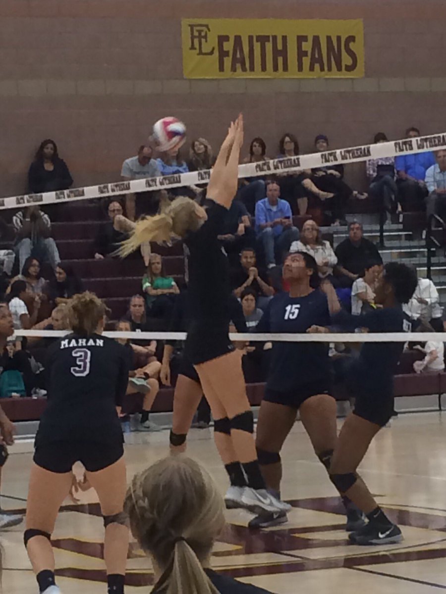iLive4Faith's tweet photo. Crusaders Bryanna Neagle blocks a shot! Girls working hard to win this one! #LetsGoFaith! https://t.co/nCJBIS66tJ