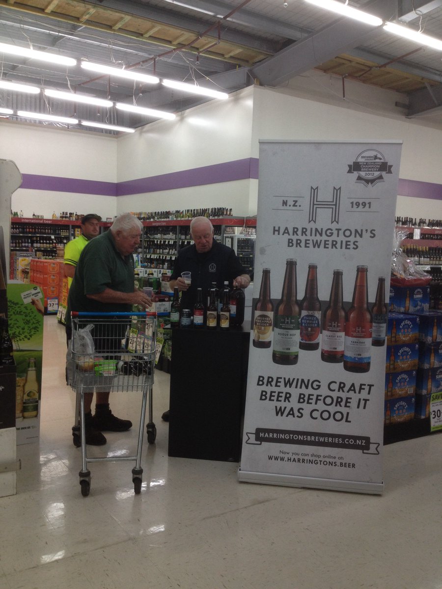 Come on down! Mr <a href="/Harringtons_NZ/">HarringtonsBreweries</a> himself is tasting #beer with us