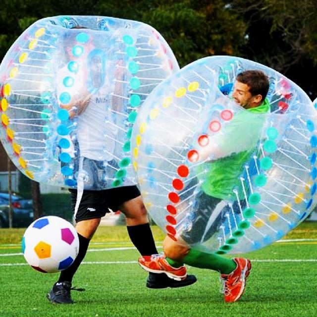 Here's how to make football more entertaining! 
#soccer #football #inflatable