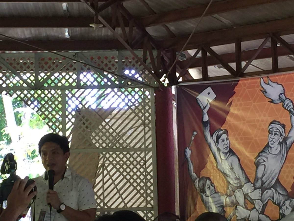 sinagbayan's tweet photo. Enteng Recedes ng Anakbayan, input para sa State of Culture and Arts #Hiliugyon #CulturalWorkers #CultRev https://t.co/ZecdAPmATJ