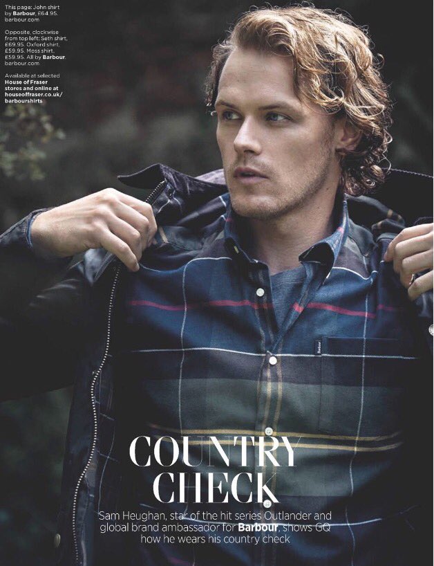 OutlanderHQ's tweet image. .@SamHeughan in @BritishGQ