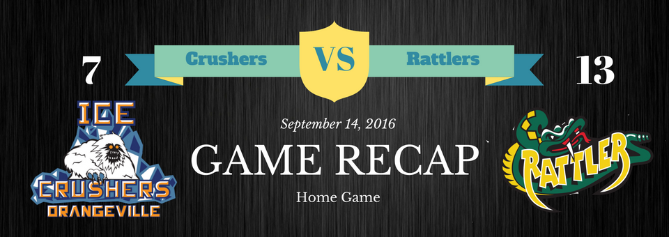 OrangevilleJrA's tweet photo. Game Recap- Sept. 14 Crushers Vs. Rattlers https://t.co/LWKercZV25
#orangevillejra #ghml #rattlers #gamerecap https://t.co/UtGp4Y46Tg