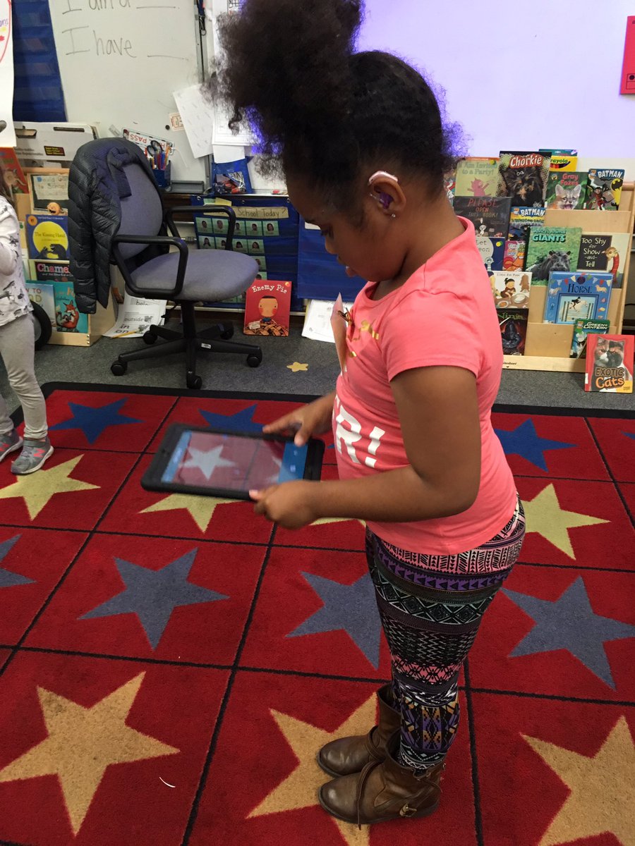 lafayettesfusd's tweet photo. On a shape scavenger hunt and animation fun with Chatterpix! #techtolearn #ipadfun https://t.co/RW2EbKCBmq