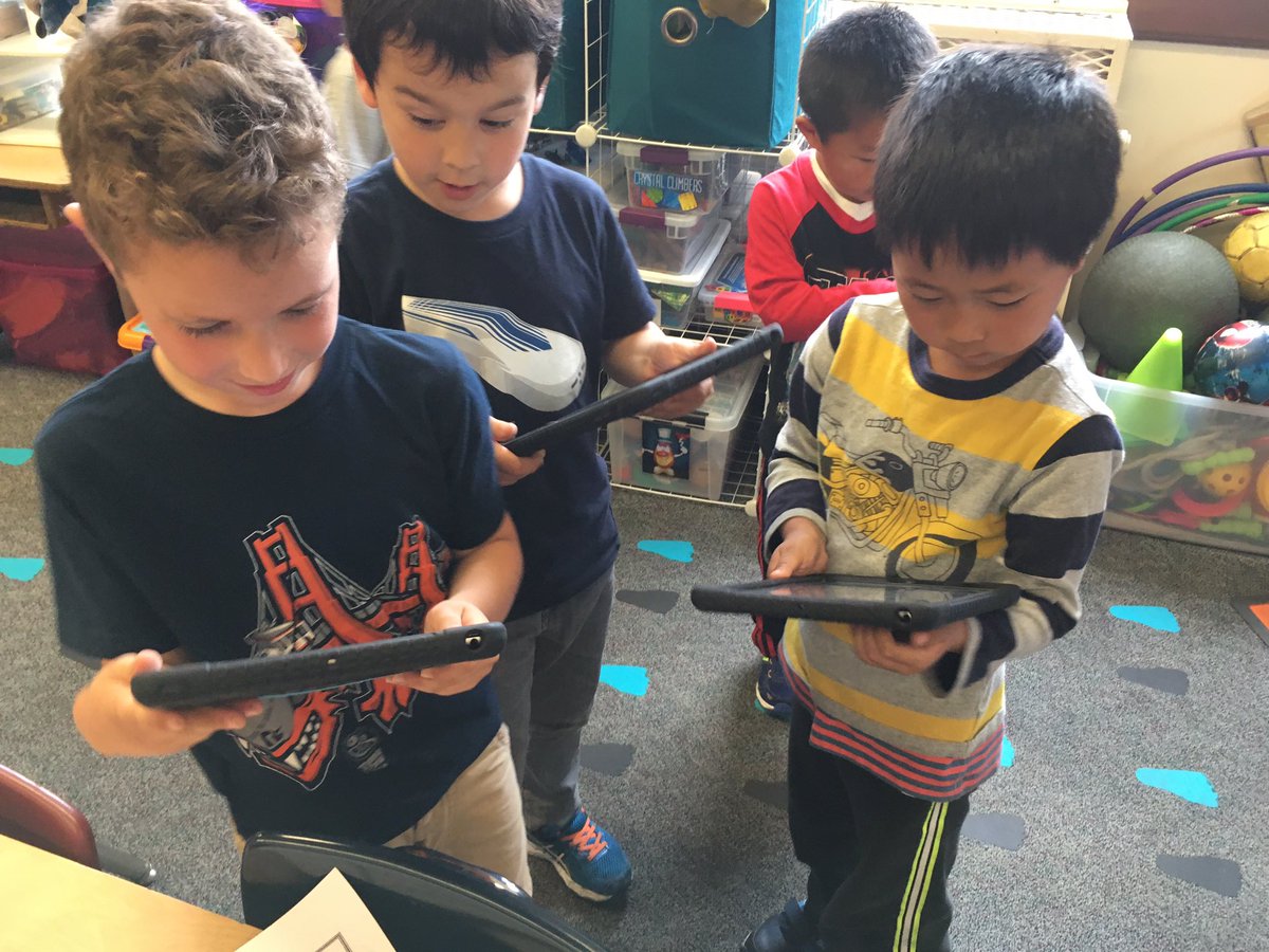 lafayettesfusd's tweet photo. On a shape scavenger hunt and animation fun with Chatterpix! #techtolearn #ipadfun https://t.co/RW2EbKCBmq