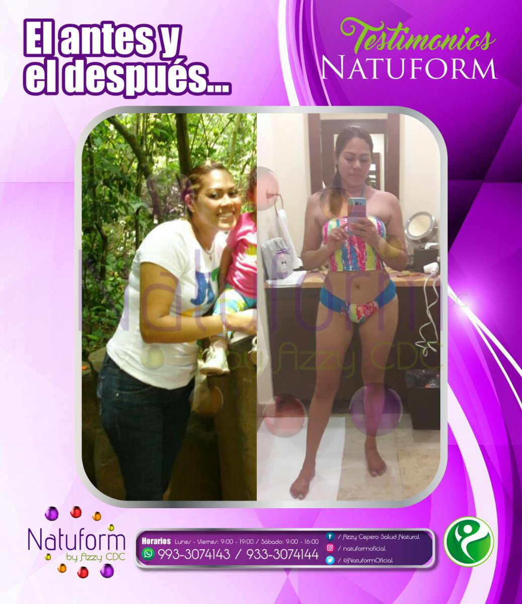 NatuformOficial's tweet photo. Se uno de nuestros  #TestimoniosNatuform informes inbox pregunta con gusto te asesorare #ByAzzyCepero https://t.co/RQ8fAzfUTY
