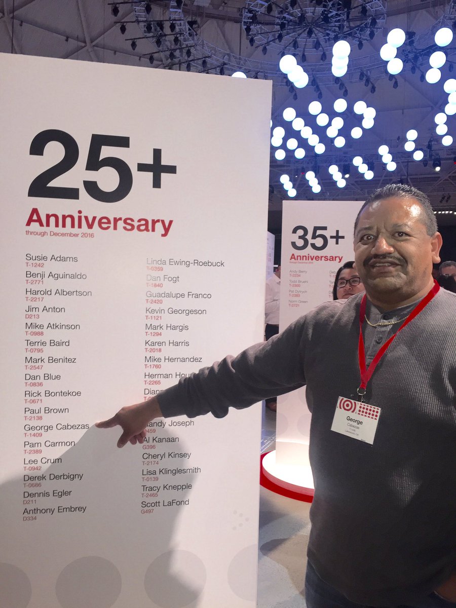 Congrats from all of us. May you always remember how much you are needed, respected, and valued. #WeAreTarget #D207