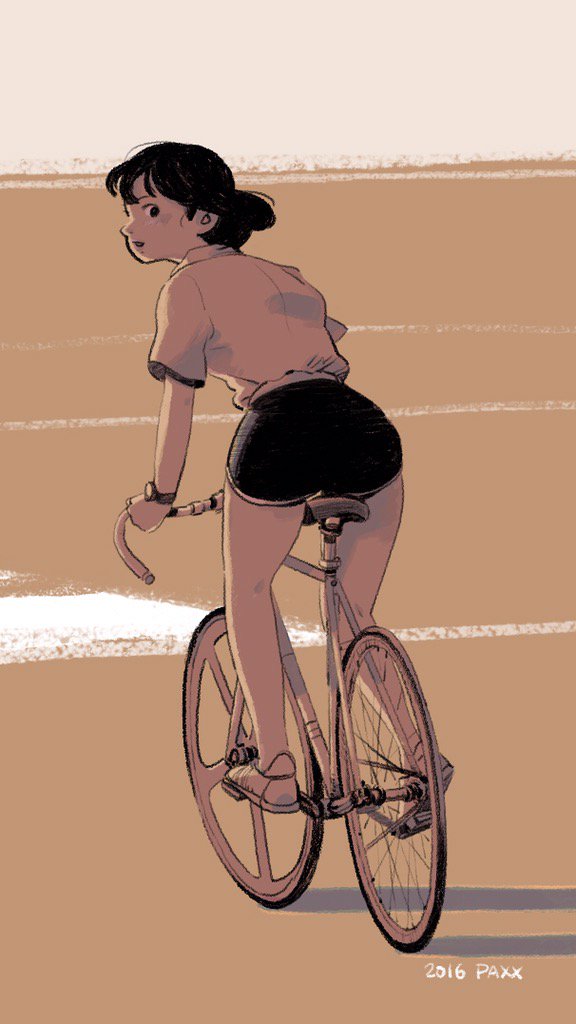 whitebogy's tweet image. 추석 끝 서울 복귀중!
예전 낙서 자전거 단발