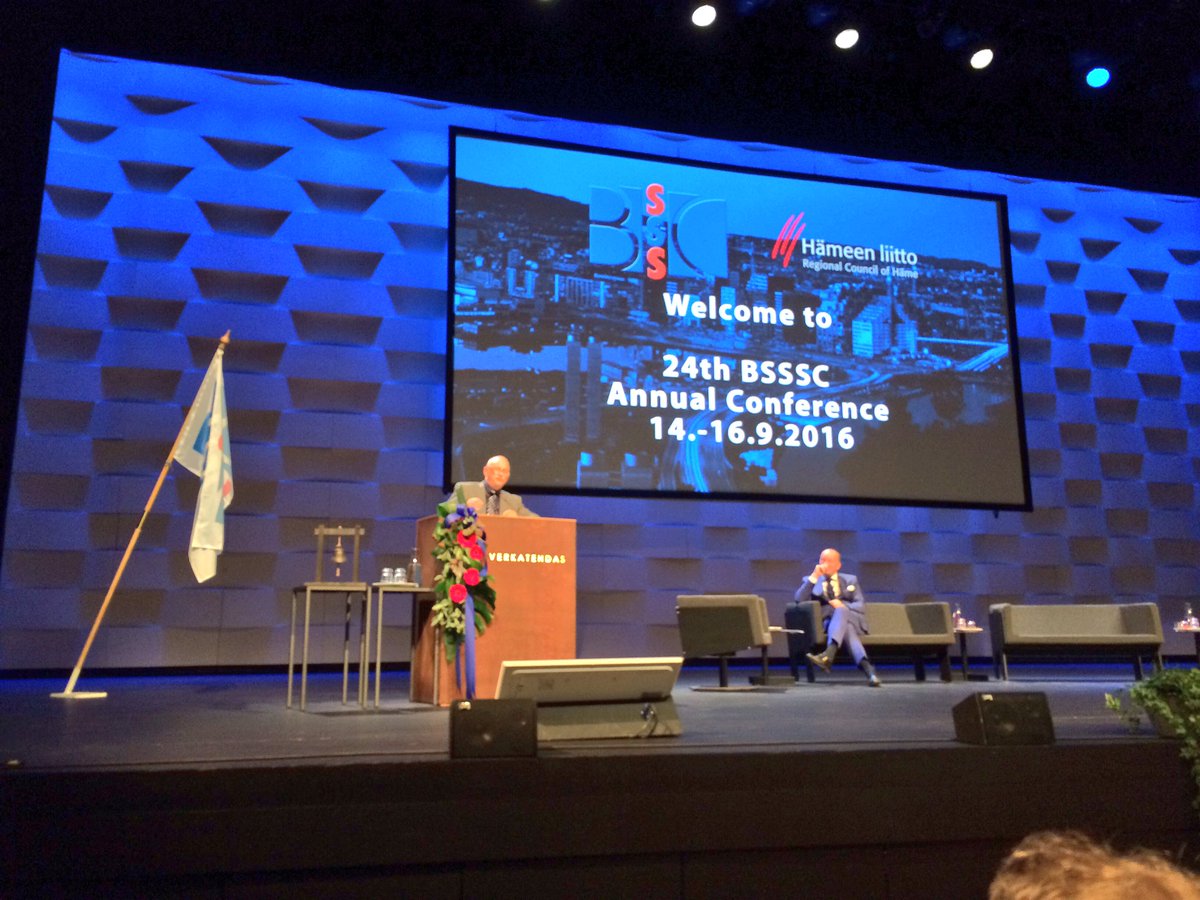 BSSSCnetwork's tweet photo. And now the upcoming chair Roger Ryberg is giving the last speech of #bsssc2016 https://t.co/aRdZTrGrcj