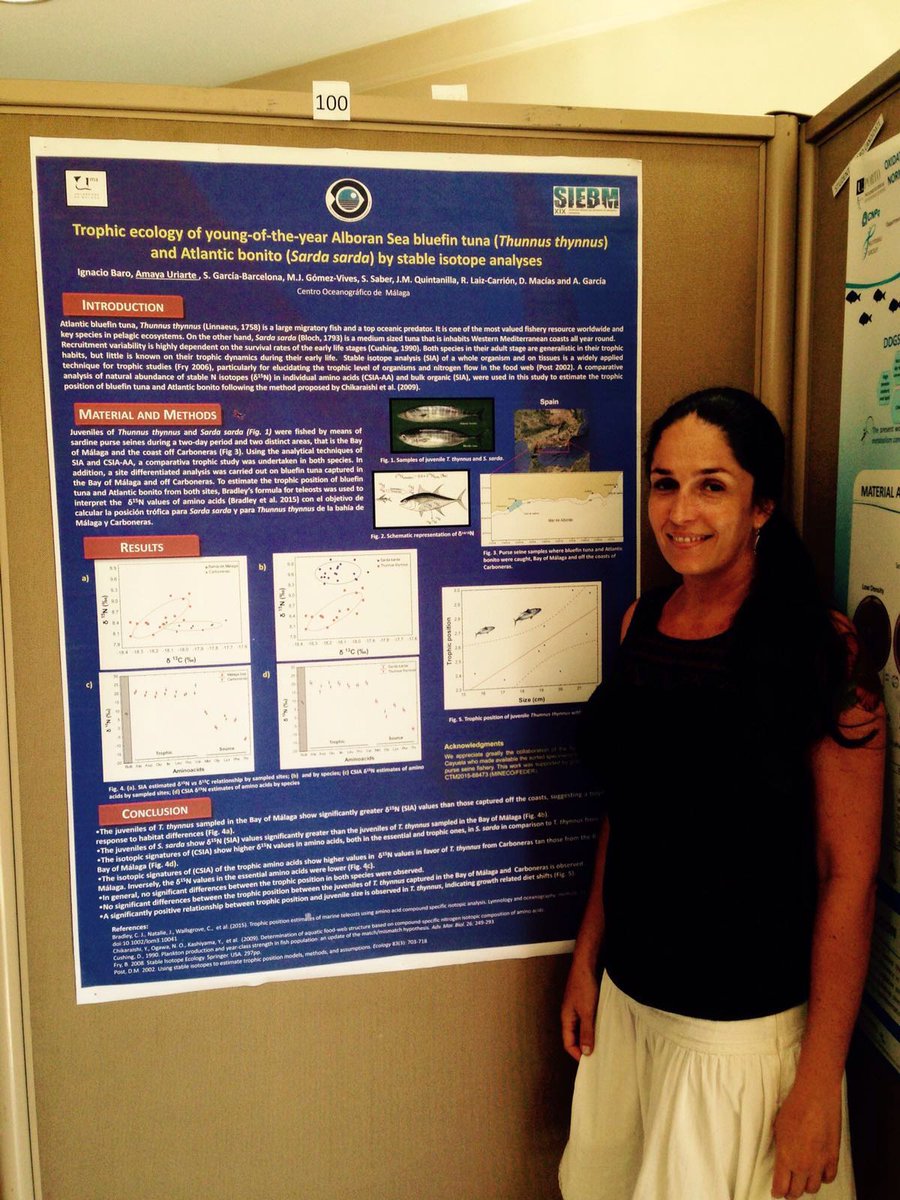 Researchers from <a href="/IEOoceanografia/">Instituto Español de Oceanografía (IEO-CSIC)</a> presented results of <a href="/ecolatun/">@ecolatun</a> project at <a href="/XIXSIEBM/">XIX SIEBM</a> - Porto, Portugal, 5-9 Sept.