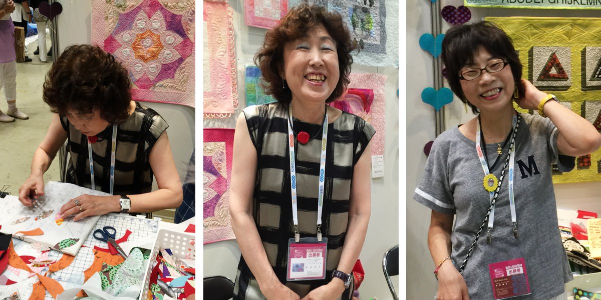 tezukuritown's tweet photo. TOKYOキルト&ステッチショー2016も9/17が最終日です!
写真はA39「SACHI & JUN」のブース。作品展示やオリジナル商品の販売を行っています。みんな笑顔になる楽しいイベントにぜひご来場ください!
#QSS2016 https://t.co/ROtEhG1Ey8
