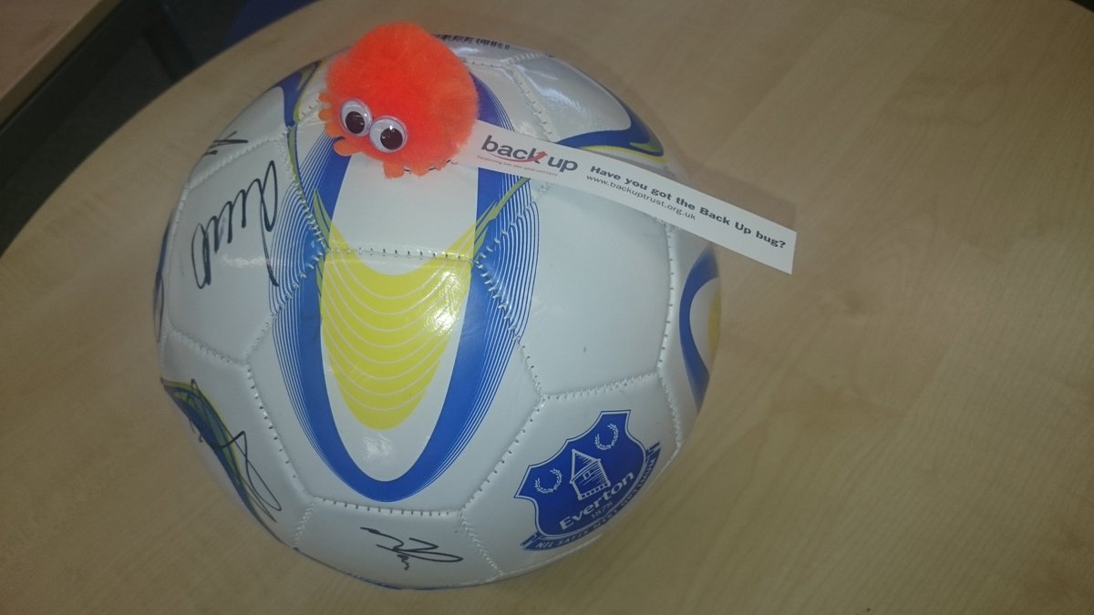 backuptrust's tweet photo. New PRIZES for #BackUp30 anniversary snow ball! See our football signed by the Everton team! https://t.co/GHMoSVYcNw https://t.co/vE91ojBt8V