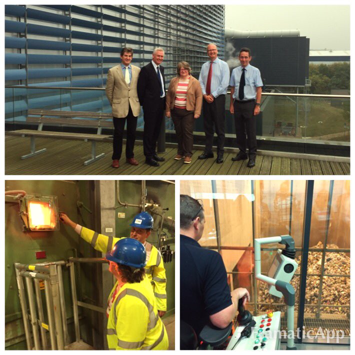DefraGovUK's tweet image. .@theresecoffey in Great Blakenham seeing how #Suffolk Waste Partnership turns waste into energy.