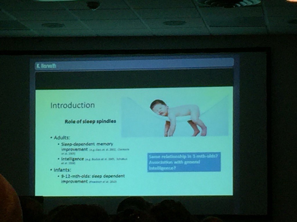 Kinderslaapdocs's tweet photo. If you want them to learn, let them sleep: Sleep is necessary for memory consolidation in 3-months old #esrs2016 https://t.co/ft9P9TKBlv