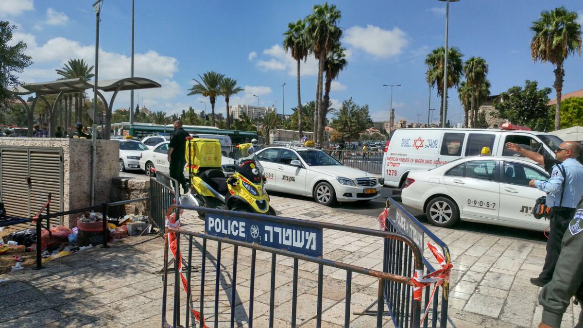 mda_uk's tweet photo. #breakingnews @Mdais: stabbing attempt at Damascus Gate, Jerusalem. Attacker neutralized, #MDA first at the scene. https://t.co/wgoRQj5VD5
