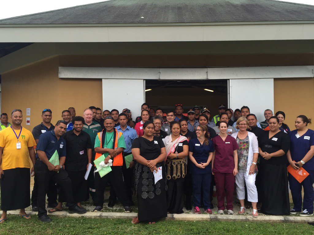 driscollkd1's tweet photo. First day's training finished, Red Cross Police Fire and ambulance staff learning first response for a safer Tonga https://t.co/mqTlK0Eg44