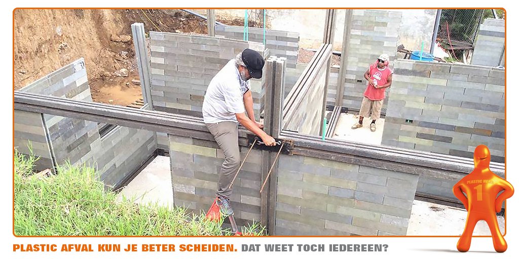 Met het Colombiaanse Conceptos Plasticos wordt er sneller, goedkoper én steviger gebouwd met hergebruikt plastic!