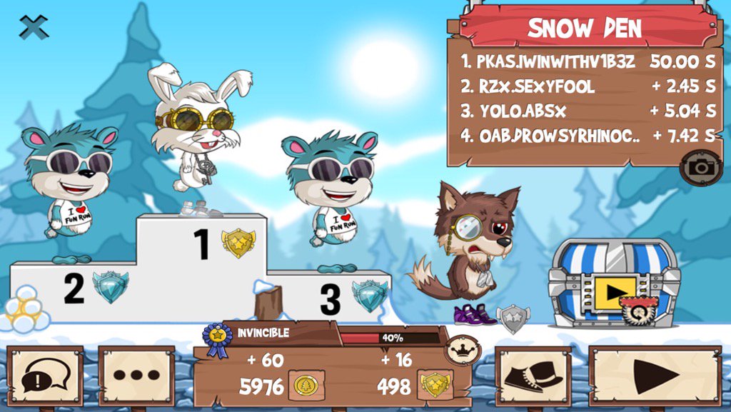 aaron_didiano's tweet photo. All those guys just got washed #funrun2 #SexyFool #Absx #DrowsyRhinocero https://t.co/57ndws4sNk