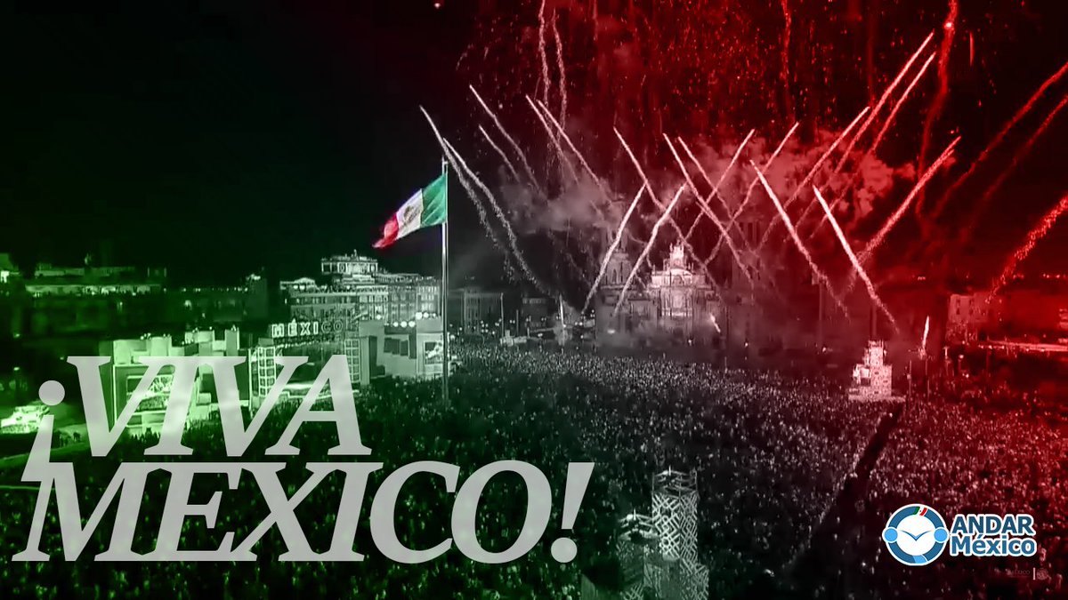 Andar_Mexico's tweet photo. Hoy se celebra el 206° aniversario del inicio de la #IndependenciaDeMexico
¡Viva México! https://t.co/3p6ZIR5ker