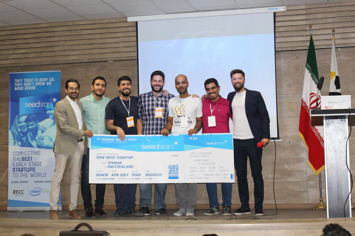 Seedstars's tweet photo. Happy to announce our winners of #sswtehran in #ssw16 @2nate @hellodrupz @nestedme.Congrats 2 all pitching startups! https://t.co/xx27RA5fYq