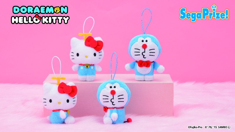 サンリオ ドラえもん ハローキティのさらさら生地マスコットがセガプライズに登場 さらさら生地の手触りの良さと ふたりのかわいさに癒されちゃうね ゲームセンターでgetしてね 詳しくはコチラ T Co Wgx9frpv3z