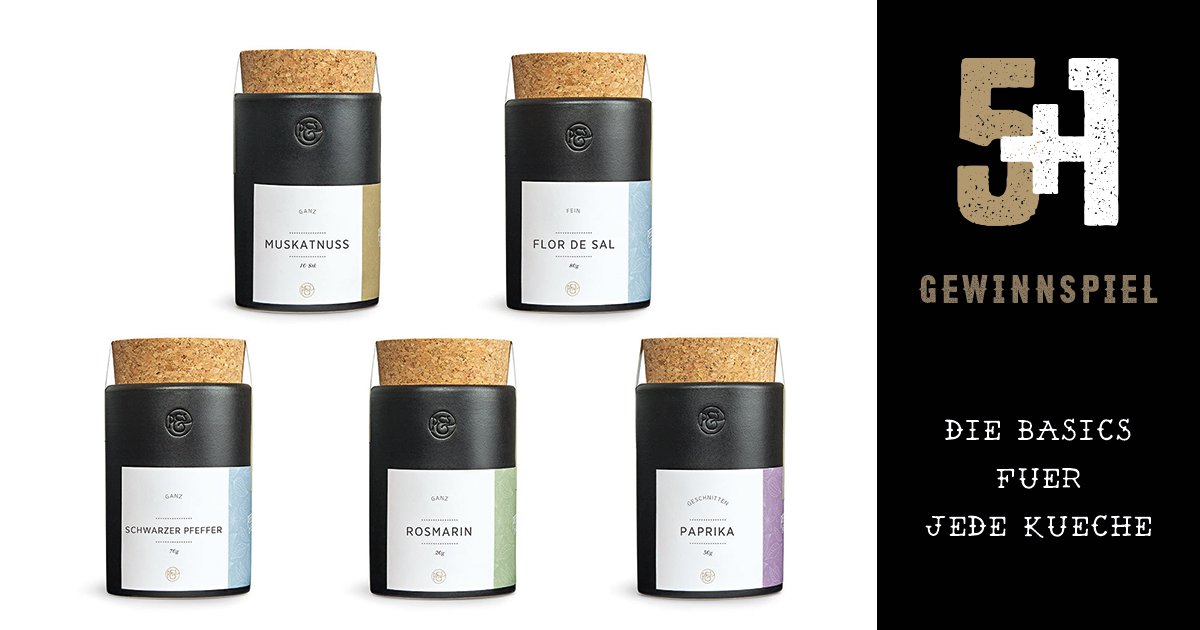 Keine Diskussion!
Habt Ihr diese 5 Gewürze nicht in der Küche, müsst Ihr sie Heute gewinnen!
buff.ly/2clnH2Z