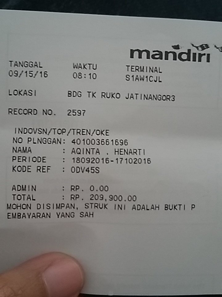 QintulZ's tweet photo. @IndovisionCare saya udah bayar tp kenapa malah diputus yah? https://t.co/1eBYJsoGSo