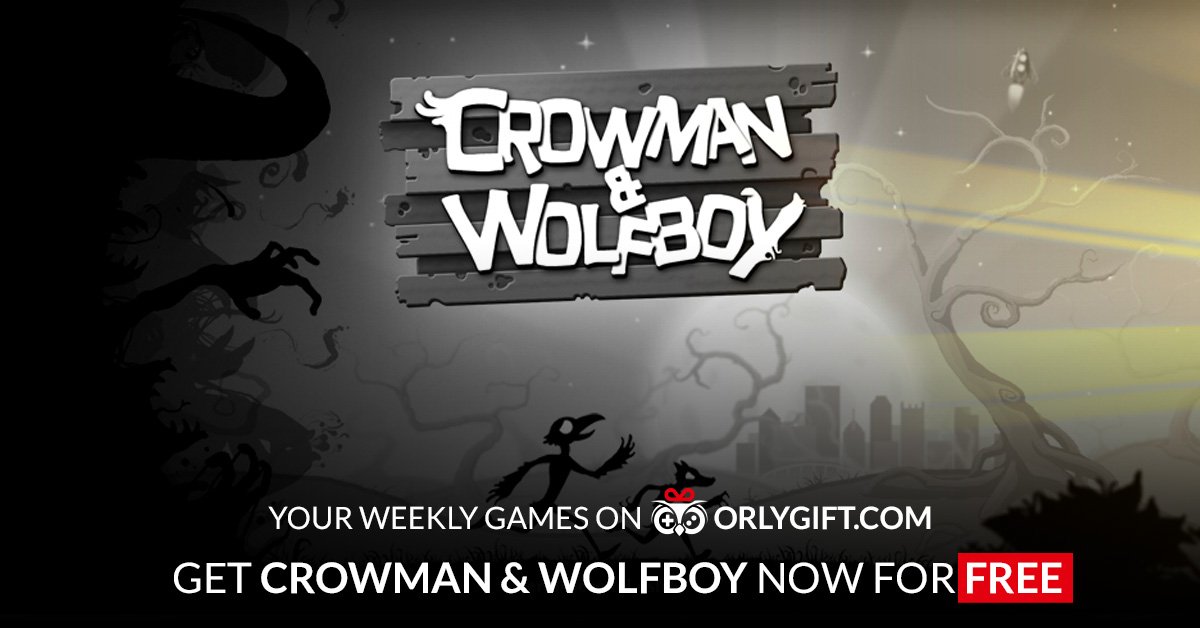 CommanderApp's tweet image. Now on orlygift: "Crowman & Wolfboy". WIN your FREE Steam key now on orlygift.com/giveaway?ref=t… #free #giveaway #steam