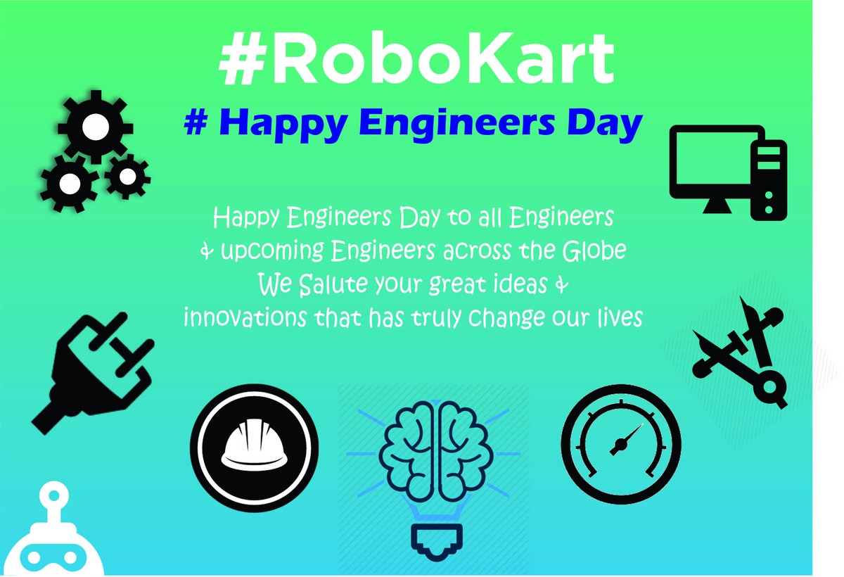sgjani2190's tweet image. #HappyEngineersDay #robokart #ProudToBeEngineer