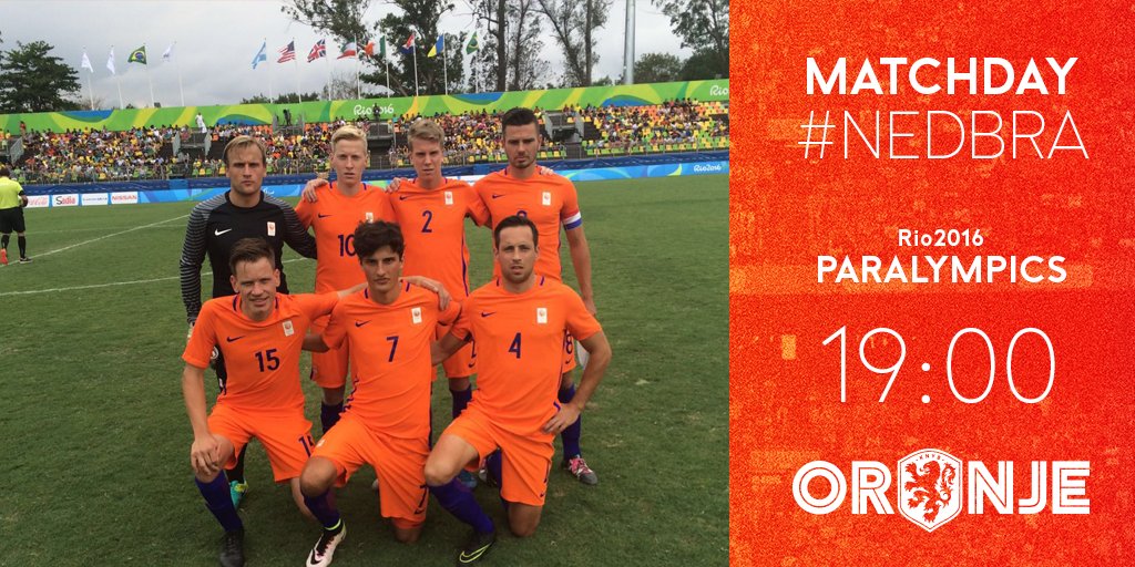 OnsOranje's tweet photo. MATCHDAY. Vanavond strijdt Oranje om het brons!

⚽️ #NEDBRA
📍 #Rio2016
🕖 19:00
📺 LIVE: https://t.co/TEr2z2ClYS https://t.co/dg6boC2e1I