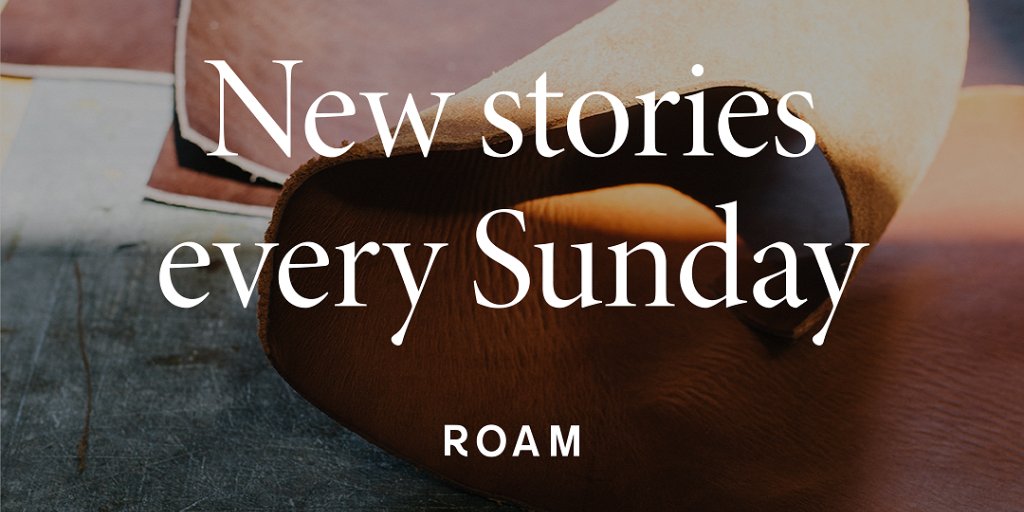 ROAM_mag's tweet photo. #ROAMMagazine posts a new story every Sunday. For a Twitter update when each story goes live, like this tweet. https://t.co/ml1p1EboqV