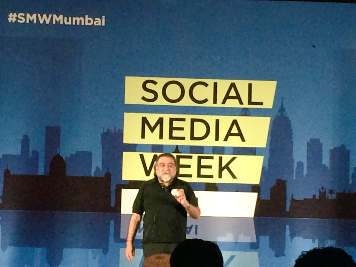 HDSdigital's tweet image. No caption required! Indian Ad Guru Mr. Pralhad Kakar himself @SMWMumbai #SMWMumbai #socialmedialessons